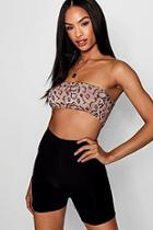 Boohoo Tall Ally Snake Print Bandeau