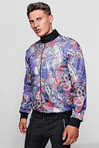 Boohoo Paisley Print Track Top Jacket