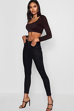 Boohoo Bum Rip Skinny Jeans