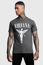 Boohoo Nirvana Angel License T-shirt