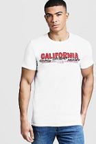 Boohoo California Print Slogan T-shirt