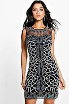 Boohoo Boutique Rosie Embellished Bodycon Dress