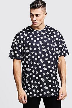 Boohoo Oversized Dice Print T-shirt