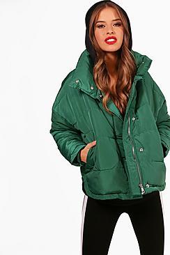Boohoo Petite Amy Padded Coat