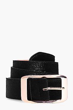 Boohoo Harriet Faux Pony Boyfriend Belt