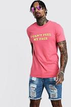 Boohoo Oversized 'my Face' Printed T-shirt