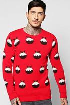 Boohoo All Over Christmas Pudding Jumper