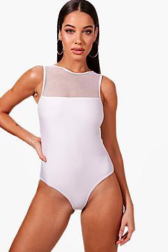 Boohoo Mesh Swimsuit