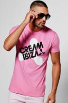 Boohoo Cream Ibiza T Shirt Pink