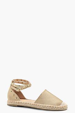 Boohoo Lola Stud Detail Espadrille
