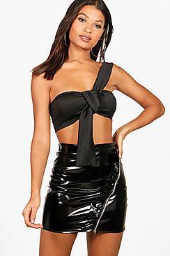 Boohoo Bow Strap Bandeau