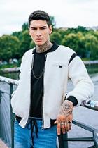 Boohoo Borg Varsity Style Bomber Jacket