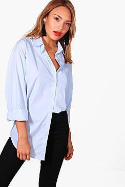Boohoo Tabitha Oversized Sleeve Shirt