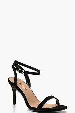 Boohoo Wide Fit Square Toe Two Part Heels