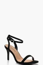 Boohoo Wide Fit Square Toe Two Part Heels