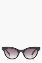 Boohoo Katrina Slim Cat Eye Sunglasses