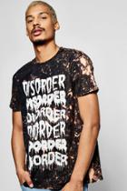 Boohoo Oversized Disorder Bleach T Shirt Orange