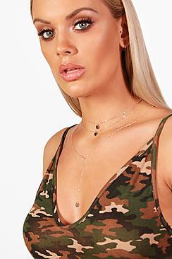 Boohoo Plus Niamh Tiered Choker Necklace