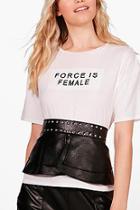 Boohoo Anita Stud Detail Peplum Belt