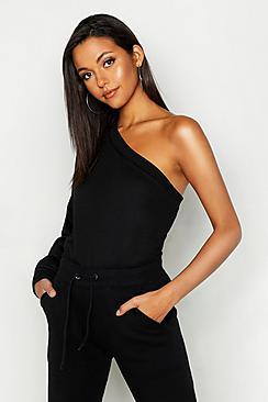 Boohoo Tall One Shoulder Sweat