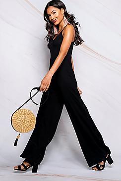 Boohoo Basic Wide Leg Jumpsuit