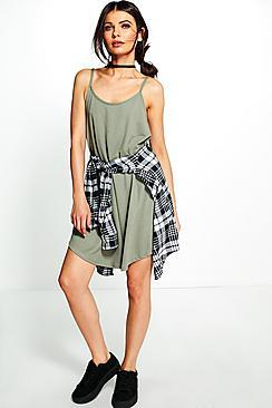 Boohoo Lola Strappy Swing Dress