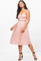 Boohoo Boutique Jemma Embroidered Skirt Co-ord