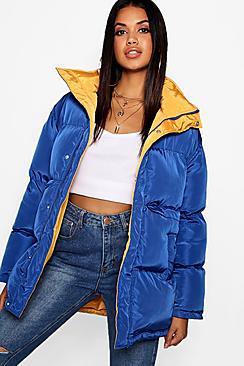 Boohoo Funnel Neck Multiway Reversible Jacket
