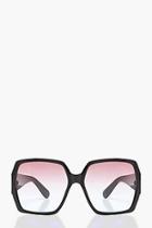 Boohoo Ombre Lens Oversized Sunglasses