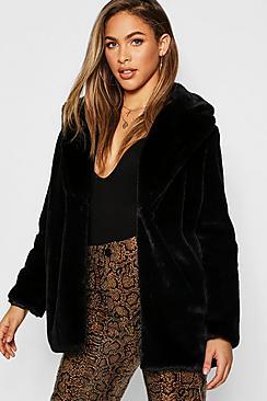 Boohoo Soft Touch Faux Fur Coat