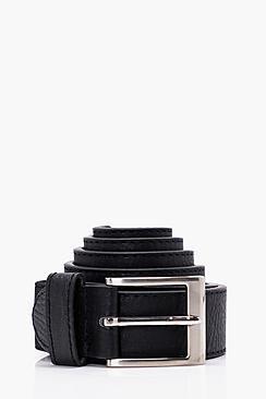Boohoo Big And Tall Black Adjustable Belt
