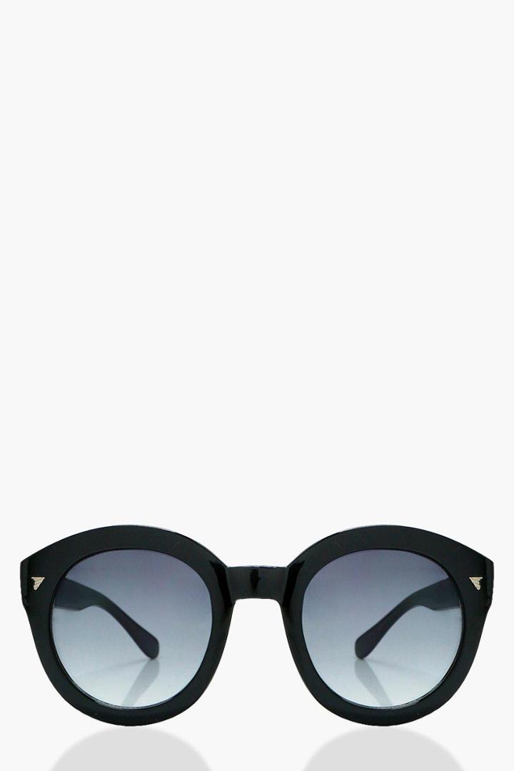 Boohoo Rosie Black Frame Oversized Sunglasses Black