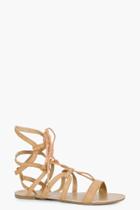 Boohoo Isabelle Multi Strap Gladiator Tan