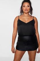 Boohoo Plus Keely Satin Cami Top