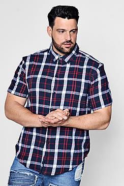 Boohoo Big And Tall Short Sleeve Shirt