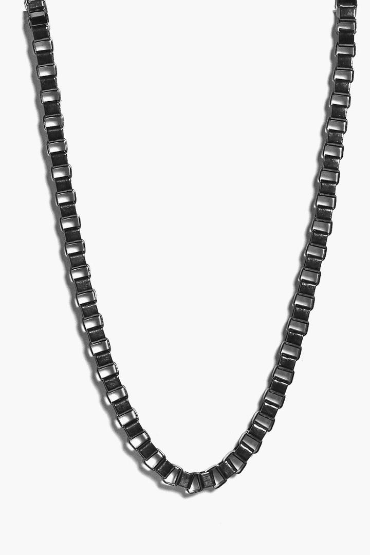 Boohoo Chain Link Necklace Black