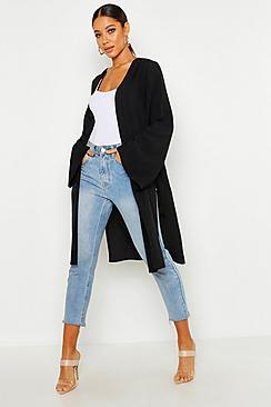 Boohoo Linen Look Midi Kimono