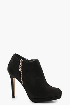 Boohoo Amber Platform Round Toe Shoe Boots