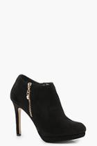 Boohoo Amber Platform Round Toe Shoe Boots
