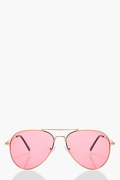 Boohoo Nancy Pink Tint Aviator