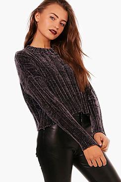 Boohoo Erin Ribbed Chenille Jumper