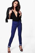 Boohoo Sela Stretch Pocket Detail Trousers