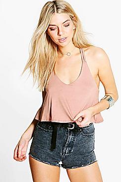 Boohoo Megan Strappy V Neck Cami