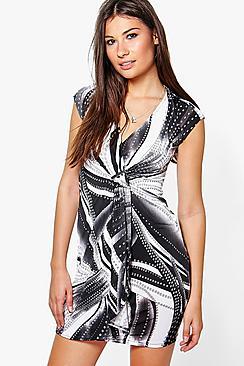 Boohoo Georgia Printed Wrap Dress