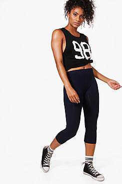 Boohoo Maisy Cropped Jersey Leggings