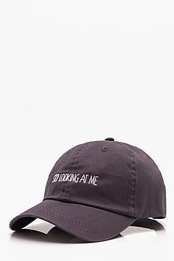 Boohoo 'stop Looking At Me' Enzyme Wash Cap