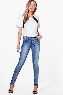 Boohoo Jacelyn 5 Pocket High Rise Skinny Jeans