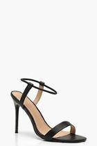 Boohoo Halo Ankle Band Two Part Heels