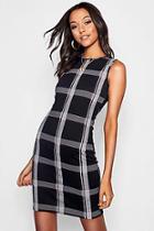 Boohoo Tall Check Mini Dress