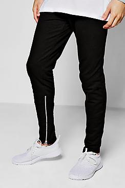 Boohoo Inner Leg Zip Detail Joggers